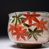 Shunzan Kiln Kyo Kiyomizu Ware Large Mug - Autumn Leaves / 俊山窯 マグカップ