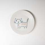 Striped Tora Cat Plate - 14 cm / にゃんこプレート