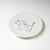 Striped Tora Cat Plate - 14 cm / にゃんこプレート