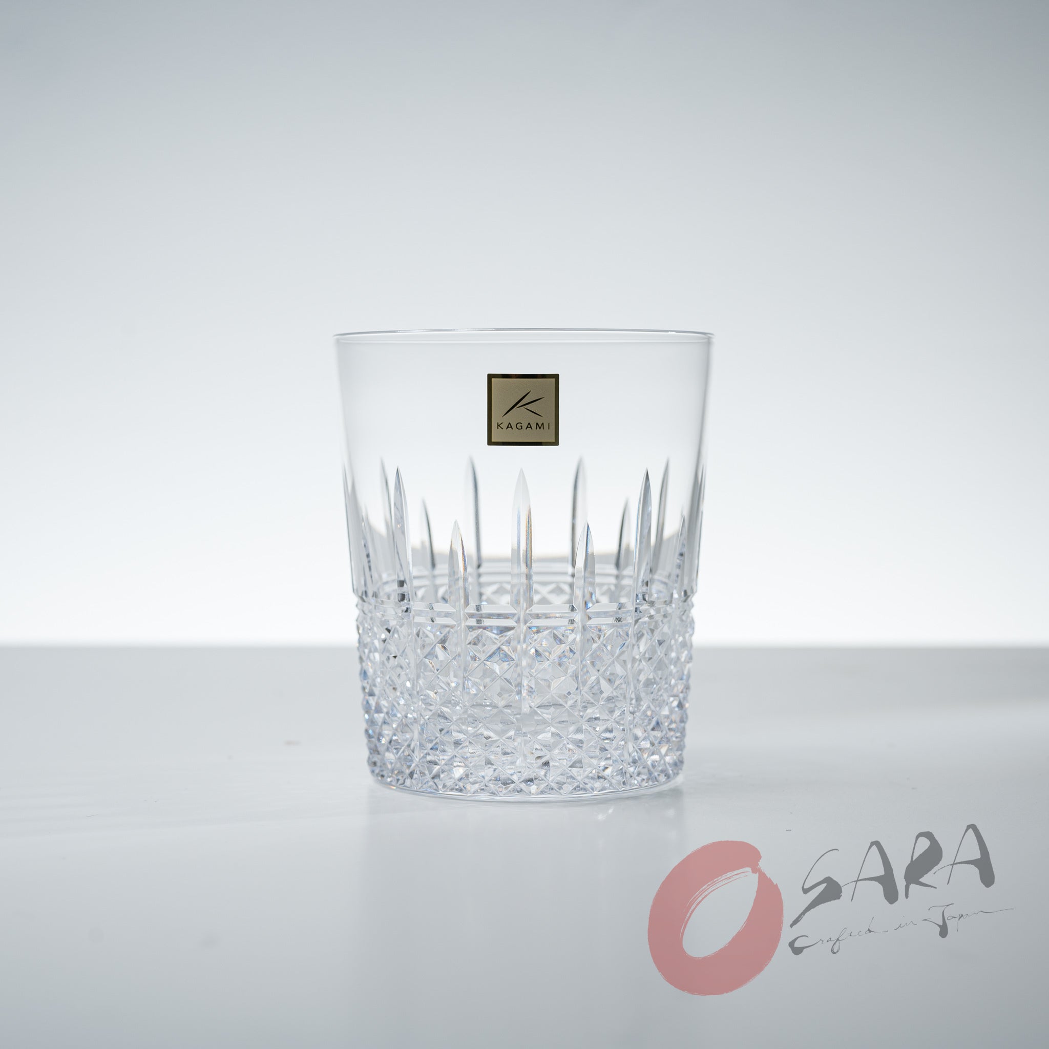 KAGAMI Crystal Japanese Handmade Whiskey Glass - 250 ml - Icicle