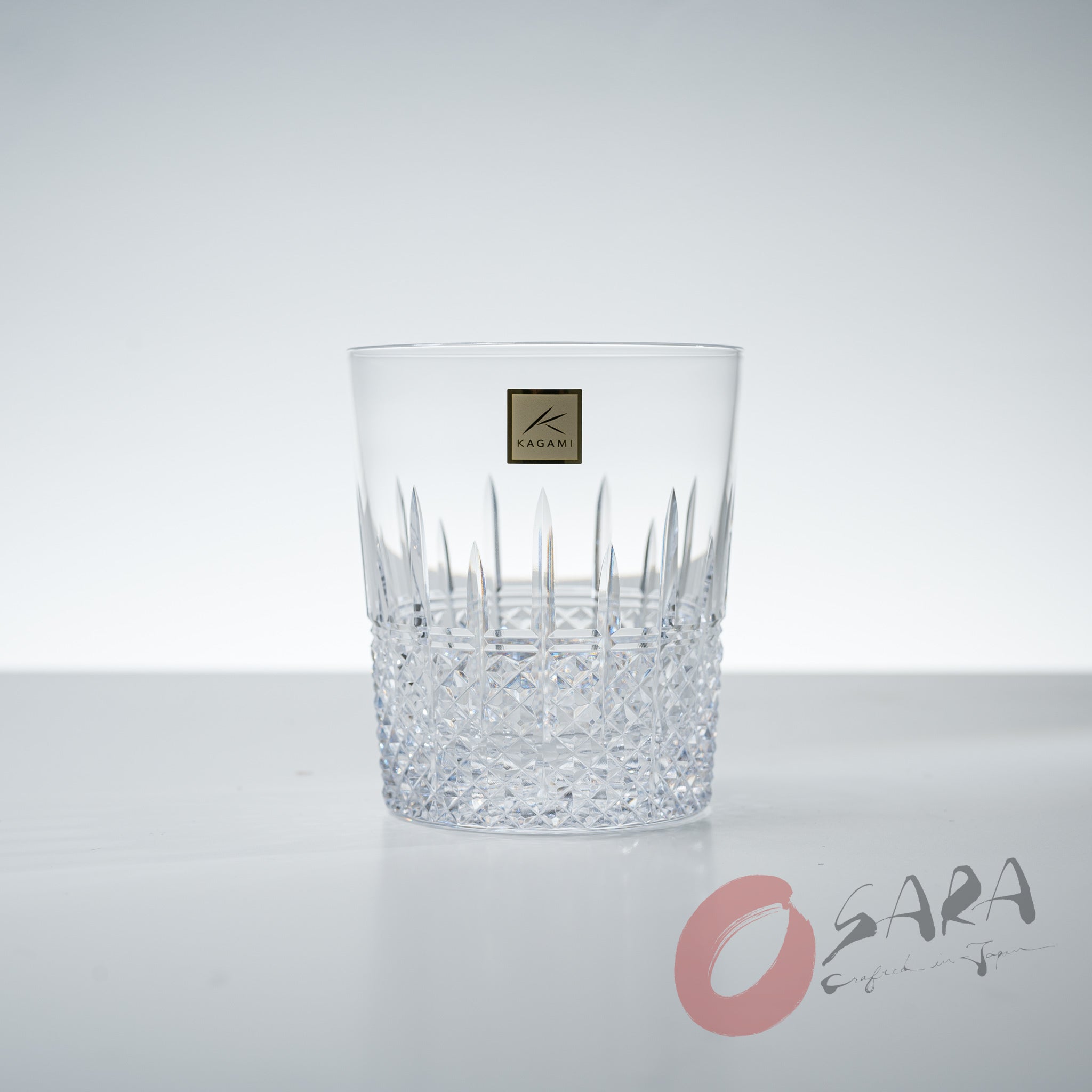 KAGAMI Crystal Japanese Handmade Whiskey Glass - 250 ml - Icicle 