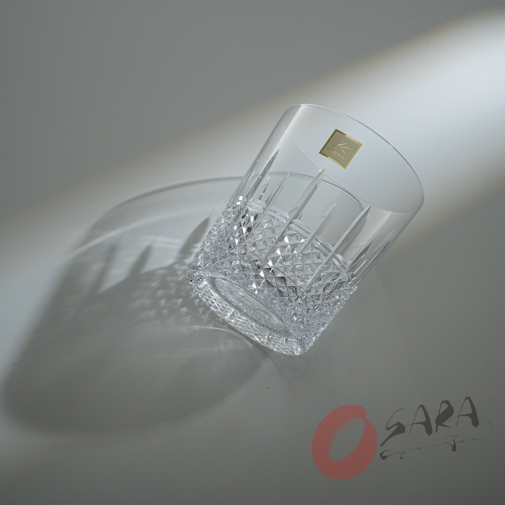 KAGAMI Crystal Japanese Handmade Whiskey Glass - 250 ml - Icicle