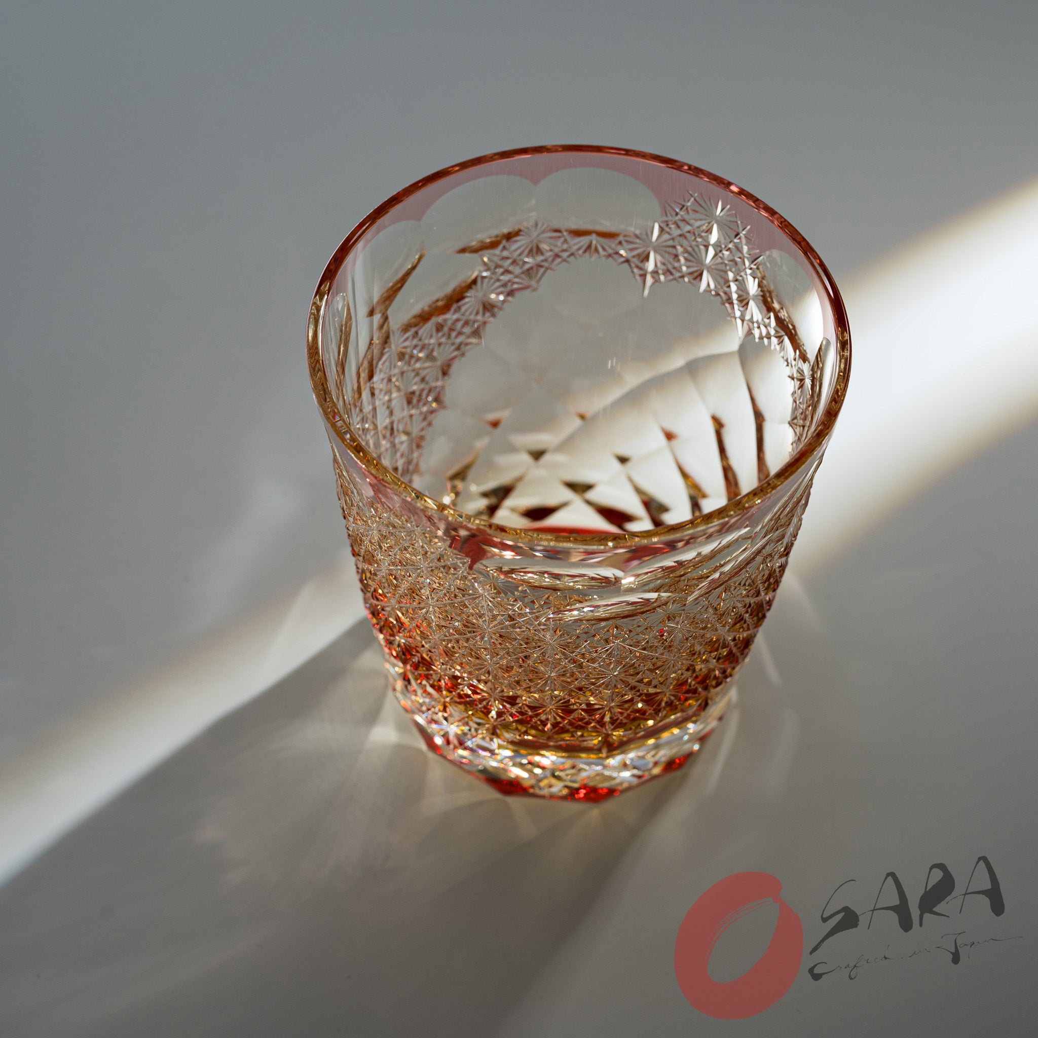 KAGAMI Crystal Multilayer Coloured Rock Glass - Yukima / 雪間