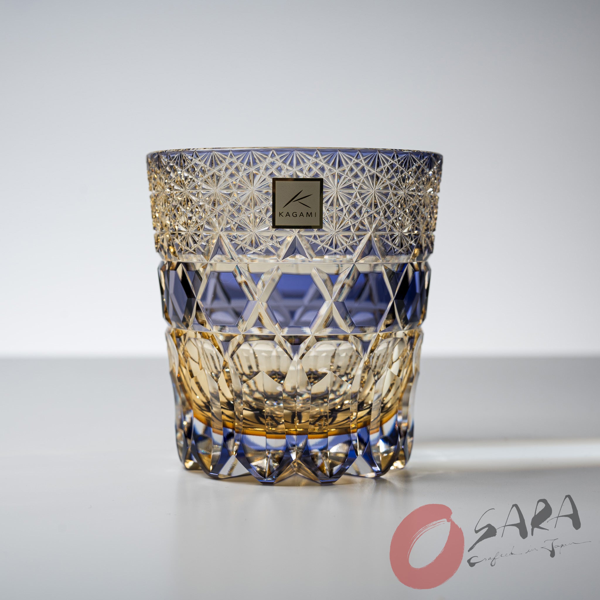 KAGAMI Crystal Multilayer Coloured Rock Glass - Purple Treasure / 紫宝