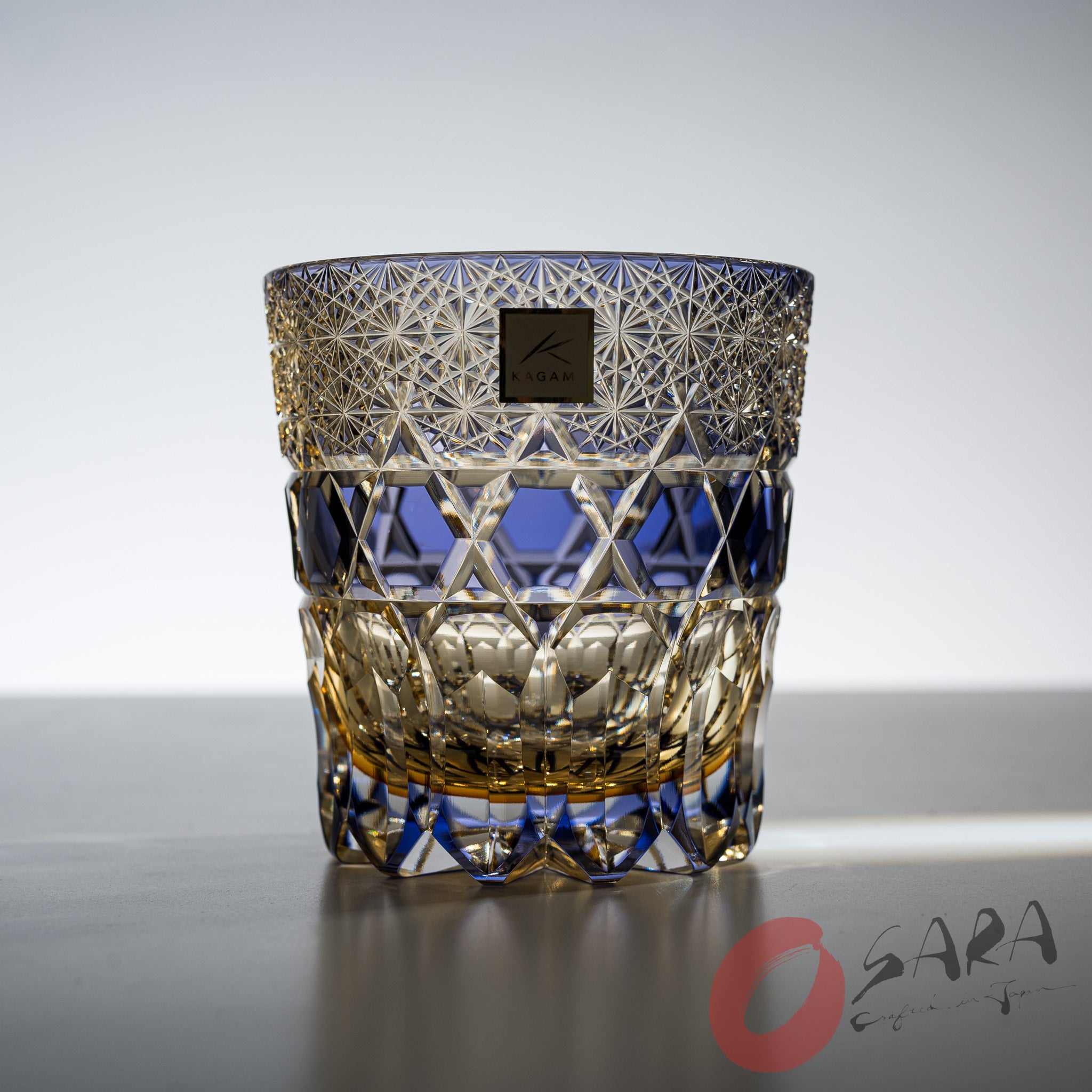 KAGAMI Crystal Multilayer Coloured Rock Glass - Purple Treasure / 紫宝