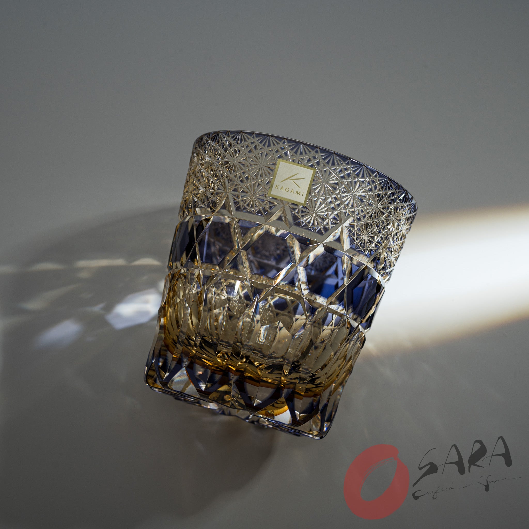 KAGAMI Crystal Multilayer Coloured Rock Glass - Purple Treasure / 紫宝