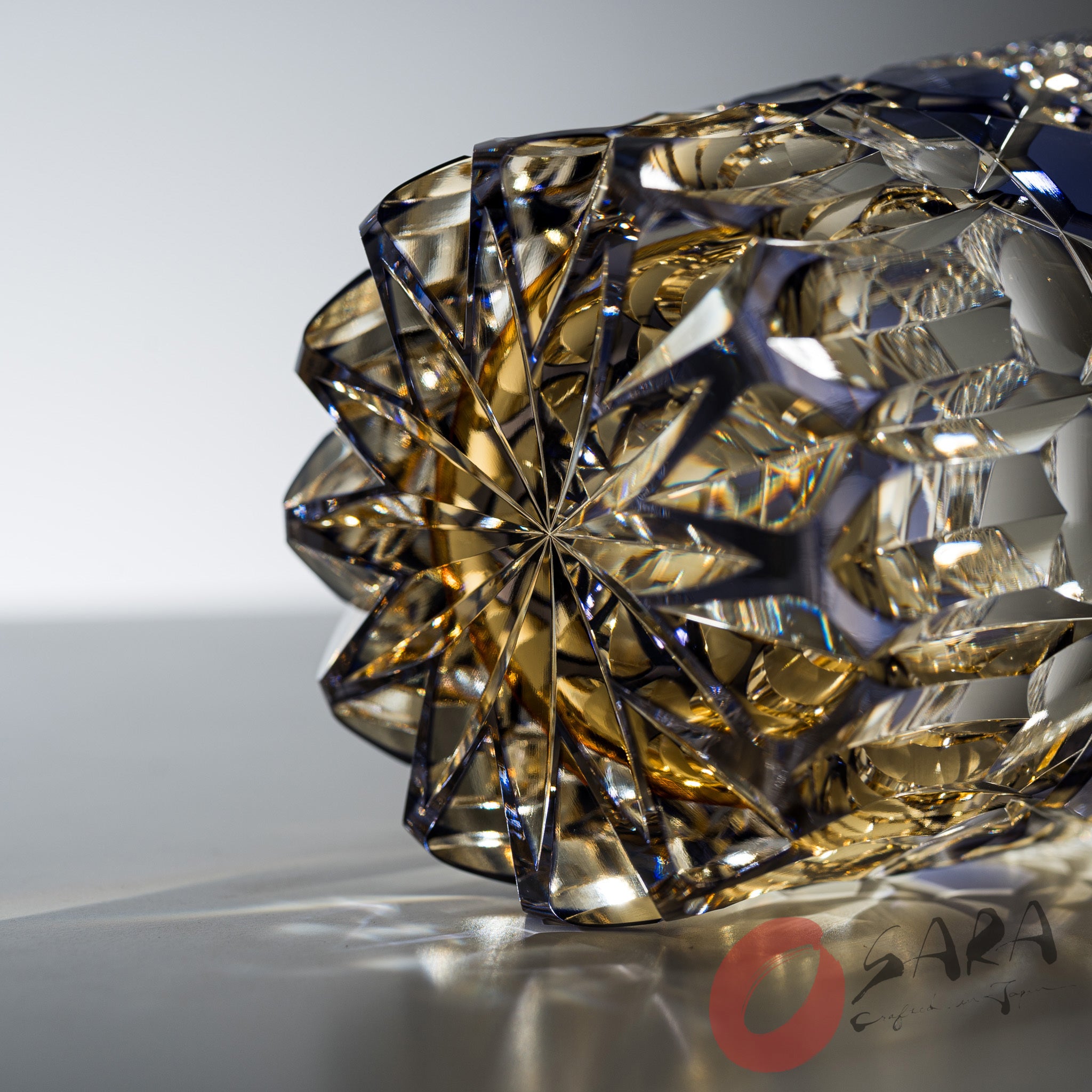 KAGAMI Crystal Multilayer Coloured Rock Glass - Purple Treasure / 紫宝