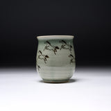 Obori Soma Ware Jumping Horse Tea Cup / 大堀相馬焼 湯呑