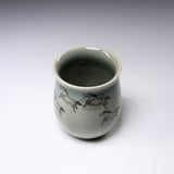 Obori Soma Ware Jumping Horse Tea Cup / 大堀相馬焼 湯呑