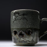 Obori Soma Ware Double Layer Horse Mug Cup / 大堀相馬焼 マグカップ