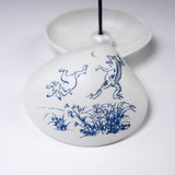 KOUSAIDO Choju-Giga Shell Incense Holder - Sumou / 香彩堂 香皿