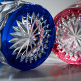 KAGAMI Crystal Multilayer Coloured Pair Rock Glass - Chrysanthemum / 菊つなぎに花