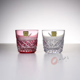 Limited Edition - Year of Horse - KAGAMI Crystal Edo-Kiriko Pair Sake Glass - Yui / 限定品 干支ペア酒グラス