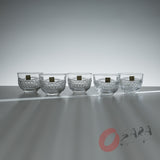 KAGAMI Crystal Edo-Kiriko Cold Tea Cup - Set of 5 / 冷茶碗揃