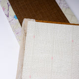 Tatami Coaster – Woven Igusa with Decorative Cloth Border / 畳コースター