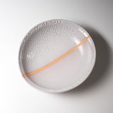 Hagi Ware Deflection Bowl - White Hagi / 萩焼 白萩たわみ鉢