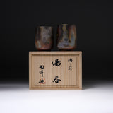 Tobu Kiln Bizen Pair Cup Gift Set