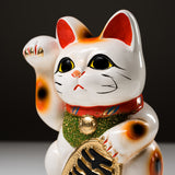 Tokoname Ware Lucky Cat Ornament - Right Hand - 19 cm / 常滑焼き 招き猫