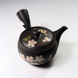 Hand-painted Tokoname Teapot - 270 ml - Sakuragusa / 常滑急須