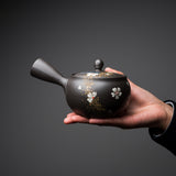 Hand-painted Tokoname Teapot - 280 ml - Flower Petals / 常滑急須