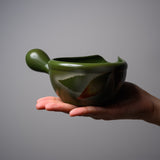 Tokoname Yusamashi pot with Spout - 250 ml - Fallen Leaf / 常滑急須