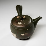 Hand-painted Tokoname Teapot - 360 ml - Oribe Plum / 常滑急須