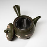 Hand-painted Tokoname Teapot - 360 ml - Oribe Plum / 常滑急須