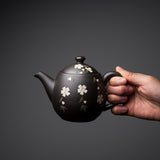 Hand-painted Tokoname Teapot - 260 ml - Weeping Cherry / 常滑急須