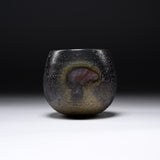 MORI TOSHIAKI Bizen Pottery Tea Cup - Crimson Flame / 備前焼 酒カップ