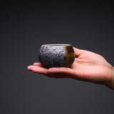 MORI TOSHIAKI Bizen Pottery Sake Cup - Autumn Moon / 備前焼 酒カップ