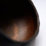 MORI TOSHIAKI Bizen Pottery Sake Cup - Midnight Stone / 備前焼 酒カップ