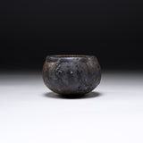 MORI TOSHIAKI Bizen Pottery Sake Cup - Midnight Stone / 備前焼 酒カップ
