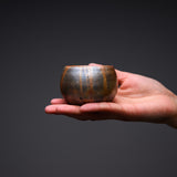 MORI TOSHIAKI Bizen Pottery Sake Cup - Sunset Veil / 備前焼 酒カップ
