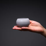 MORI TOSHIAKI Bizen Pottery Sake Cup - Silver Ash / 備前焼 酒カップ