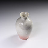 Touan Kiln Flower Crystalline Glaze Sake Jug - Silky Pink / 京・清水焼 花結晶釉 徳利