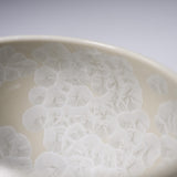 Touan Kiln Flower Crystalline Glaze Tea Cup - Blue / 京・清水焼 花結晶釉 湯呑み