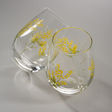 Hanafumi Pair Glass Tumbler / ミモザと霞草のペアグラス