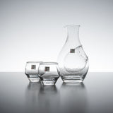 Transparent Cold Pocket Sake Set - 1 Jug With 2 Sake Cups / 冷酒用 酒器セット