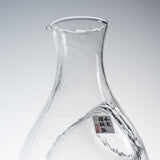 Transparent Cold Pocket Sake Set - 1 Jug With 2 Sake Cups / 冷酒用 酒器セット