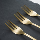 Tsubame-Sanjo Gold Cake Fork - 3 Colour Options / 燕三条 マーブルカトラリー