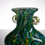 Tsugaru Vidro Free-blown Flower Vase - Fresh Green of Oirase Gorge / 奥入瀬の新緑