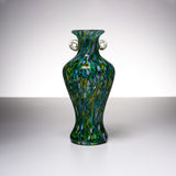 Tsugaru Vidro Free-blown Flower Vase - Fresh Green of Oirase Gorge / 奥入瀬の新緑