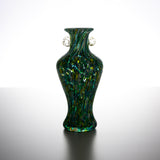 Tsugaru Vidro Free-blown Flower Vase - Fresh Green of Oirase Gorge / 奥入瀬の新緑