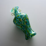 Tsugaru Vidro Free-blown Flower Vase - Fresh Green of Oirase Gorge / 奥入瀬の新緑