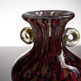 Tsugaru Vidro Free-blown Flower Vase - Night Sakura at Hirosaki Castle / 弘前城の夜桜