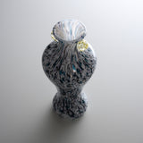 Tsugaru Vidro Free-blown Flower Vase - Snowstorms over the Tsugaru Plains / 津軽平野の雪吹雪