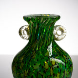 Tsugaru Vidro Free-blown Flower Vase - Verdant Greens of Towada / 十和田の万緑