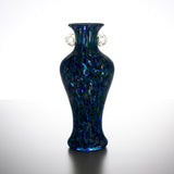 Tsugaru Vidro Free-blown Flower Vase - White Waves of Natsudomari / 夏泊の白波