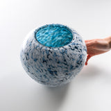 Tsugaru Vidro Premium Flower Vase - Tsugaru Snow Veil 18cm/ 津軽びいどろ 花器