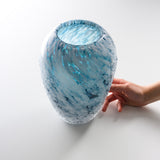 Tsugaru Vidro Premium Flower Vase - Tsugaru Snow Veil 24cm / 津軽びいどろ 花器